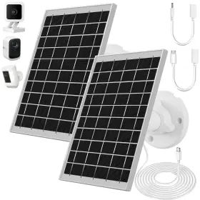 Kashuen 768788281218 2 Pack Solar Panel Compatible For Wyze Cam Outdoor 7w Panels Supply Fo