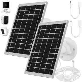 Kashuen 768788281294 2 Pack Ring Solar Panel - 7w Supply For Stick Up Cam Battery And Spotlight