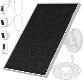 Etfe-6.5-1p Kashuen Ring Solar Panel Charger 6.5w For Security Camera Compatible R