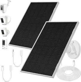 Rsp-6.5w-2p Kashuen 2 Pack Ring Solar Panels Charger 6.5w Supply For Security Camera