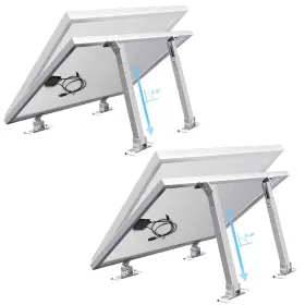 Kcut 768443659499 2 Sets 4pcs Solar Panel Mounting Brackets - Adjustable Tilt Mount