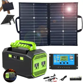 200w Kepeak 194644292430 Ac Portable Power Station Generator 60w Solar Panel 115wh Battery Backup