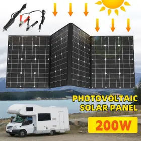 Solar160w-bp Kepeak 200w Portable Solar Panel Kit Waterproof For Generator Power Station Rv Camping