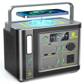 Kepism 734914346342 Portable Power Station 296wh Solar Generator Battery Pack Backup