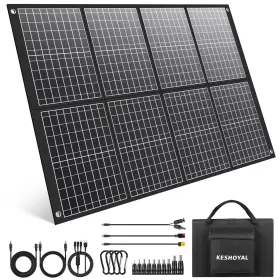 100w Keshoyal 658370098709 100 Watt Portable Solar Panels Foldable Panel For Power Station Ca