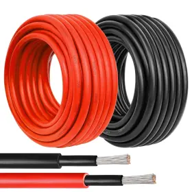 Kimbluth 614164800033 10 Awg Solar Wire 50ft Red Black Tinned Copper Gauge Pa