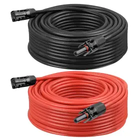 Kimbluth 658359349723 10 Awg Solar Extension Cable 70ft Black Red Ultra Panel Wire Ma