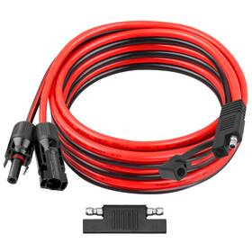Kimbluth 706531222422 10awg Solar Panel To Sae Adapter Cable 15ft Connector Battery Pv So