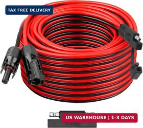 Kimbluth 706531222460 10awg Solar Panel To Sae Adapter Cable 50ft Plug Pv Extension Wi