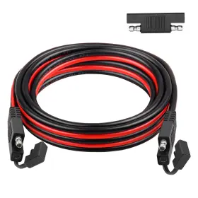 Kimbluth 706531489245 10ft Sae Extension Cable 10awg Tinned Copper Wire For Solar Battery