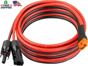 Xt60i Kimbluth 726084565463 10awg 15ft Solar To Extension Cable 3 6 10 35 50 75 100ft Heavy Duty Adapt