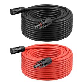 Kimbluth B&r-solar-jumper-10awg-100ft 10 Awg Solar Extension Cable 100ft Black Red Gauge 10awg
