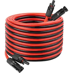 Solar-ex-cable-10awg-30ft Kimbluth 10 Awg Solar Extension Cable 30ft Flexible Panel Wire With Male To Fem