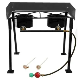 Cs29 King Kooker 54 000 Btu Heavy Duty Portable Propane Gas Double Burner Outdoor Cooker