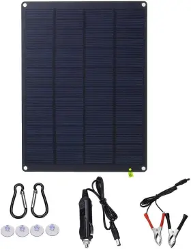 Kujobuy 356911808385 5w 12v/5v Portable Solar Panel Charger For Outdoor Kit