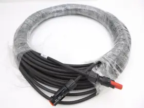 E331483 Kunshan Byson Electronics 90ft Black Photovoltaic Solar Panel Extension Cable 10awg Wire