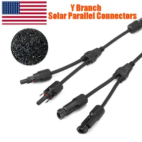 Kuzavtye 888289163759 Solar Panel 1y2 Branch Cable Waterproof Connection Extension Connector Adapter