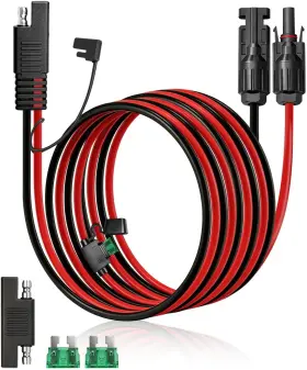 Jx20 Kyn Design Solar Panel Connector To Sae Adapter Cable 20ft 10awg Extension Wit