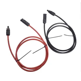 Qs292096qr Lablt 5 Feet Black Red 12 Awg Solar Panel Extension Cable Wire Connector
