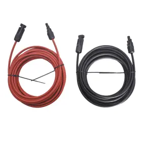 Qs292176qr Lablt 1 Pair 30 Ft 12 Awg Black Red Solar Panel Extension Cable Wire Connector