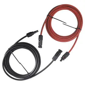 Qs292240qr Lablt 10 Awg 15 Ft 1 Pair Solar Panel Extension Cable Wire Connector Black Red