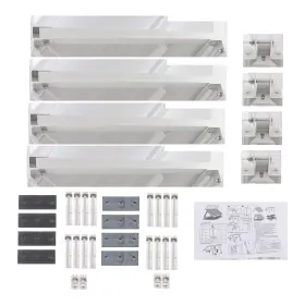 Qs881056qr Lablt Adjustable Angle 4 Solar Panel Rv Tilt Mount Brackets Set For Roof Install