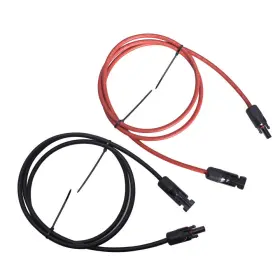 Law109536 Labwork 1 Pair Black Red 5ft 12 Awg Solar Panel Extension Cable Wire Connector New