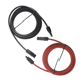 Law109590 Labwork New 10 Awg 15ft 1 Pair Solar Panel Extension Cable Wire Connector Black Red
