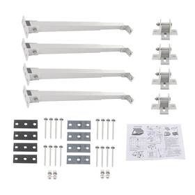 Labwork Law269856 2 Sets Solar Panel Tilt Mount Bracket 14-27in Aluminum Stand For Rv Boat Roof