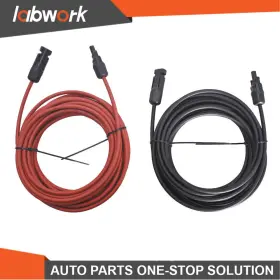 Tl18259q Labwork 1 Pair 20ft 12awg Black Red Solar Panel Extension Cable Wire Connector Tl18259q Labwork 1 Pair 20ft 12awg Black Red Solar Panel Extension Cable Wire Connector