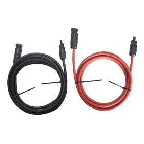 Tl18264q Labwork 1 Pair 10 Feet Black Red Solar Panel Extension Cable Wire Connector