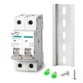 Langir Jb-c-2p-40a 2p Dc Circuit Breaker 40a 500v Din Rail Mount Solar Disconnect Switch For Pv