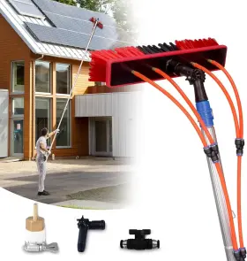 Gnyous-202410282206 Lgexrch 35ft Water Fed Pole Kit Adjustable Solar Panel Cleaning Cleaner Tool For