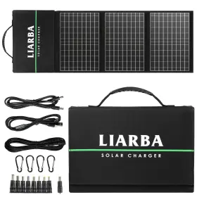 Ip65 Liarba 658370098686 60watt Portable Solar Panels Waterproof Foldable Panel Dual