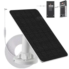 B0ffvbvpwj Lifemoi 3w/5v Solar Panel With Built-in 4000mah Battery Usb-c Port Ip65 13.2ft/4m Chargi