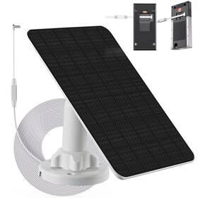 Lifemoi Rdb-2024-3w 3w/5v Solar Panel With Built-in 4000mah Battery Usb-c Port Ip65 13.2ft/4m Cha