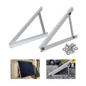 Link Solar 754568967380 Heavy Duty Adjustable Brackets For Mounting Panels On Ground Roof Wall