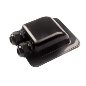Link Solar 799196670660 Linksolar Weatherproof Abs Double Cable Entry Glandcurved Connector