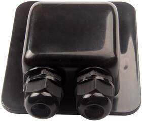 Link Solar Ls-2d0206ba Weatherproof Abs Double Cable Entry Gland Curved Connector For All C