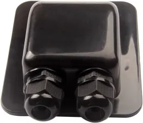 Ls-2d0206ba Link Solar Weatherproof Abs Double Cable Entry Gland Curved Connector For All C