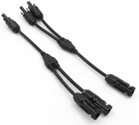 Linkpal 736900421873 Y Branch Solar Panel 30a Cable Connector Ffm Mmf Pv Wire T Splitter 1 Pair