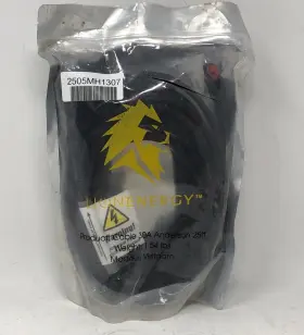07030 Lion Energy Solar Power Connector Cable 30a Anderson Nylon Sheath 25ft 1.54lbs