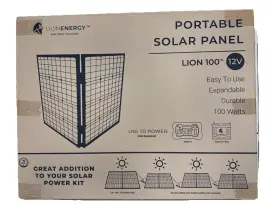 100w Lion Energy 858311007023 Portable 12v Solar Panel 100