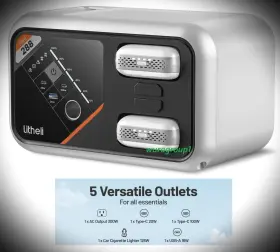 B288 Litheli 288 Power Station 287wh 2x 45w Banks 5 Output Ports