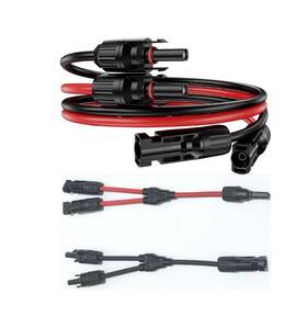 Liubaiwuqustars 739538484982 2pcs 6 Ft 10awg Solar Extension Cable With Female And Male Connector Extr