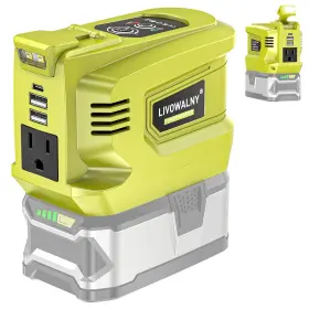 Sku070600001 Livowalny 200w Power Inverter For Ryobi 18v Dc To Ac 110-120v Battery Po