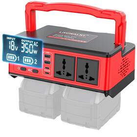 Livowalny Sku071160001 350w Power Station Compatible With Milwaukee Portable Generator Dc 18v To Ac