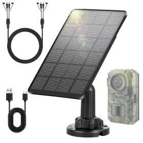 Liyvz 717470209559 3w Trail Camera Solar Panel Usb Charging Port Dc12v/6v Battery Ki