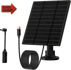 Lmdtyn 744759105653 Solar Panels For Ring Camera Outdoor New Generation 5w 5v Panel Charger