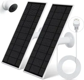 Loqdivr 313045032074 Solar Panel For Google Nest Camera 2pack Upgraded Power Charger